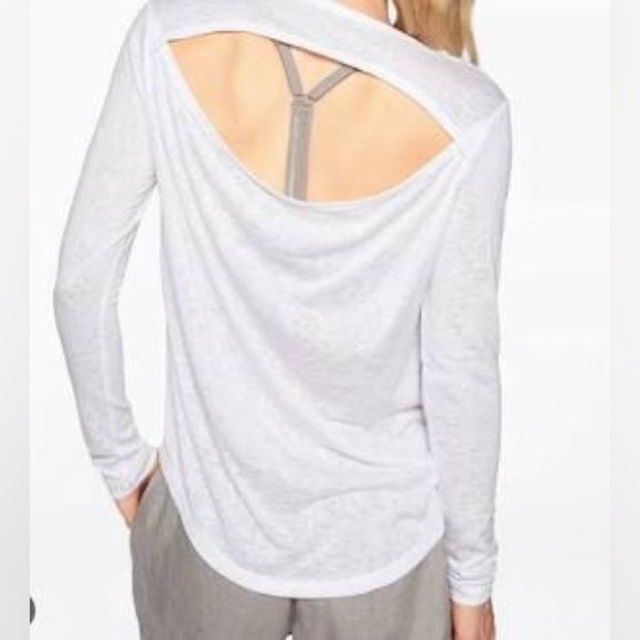 Athleta Cutout Breezy Open Back long sleeve size small - Picture 1 of 7